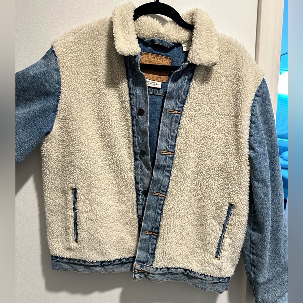 Faux Fur Denim Jacket